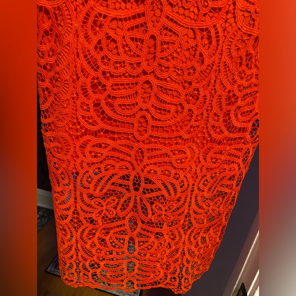 CORAL | women’s lace midi dress size 8 - Picture 5 of 5